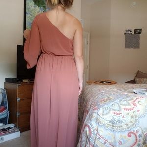One Sleeve Maxi Dress Greek Roman Vibes